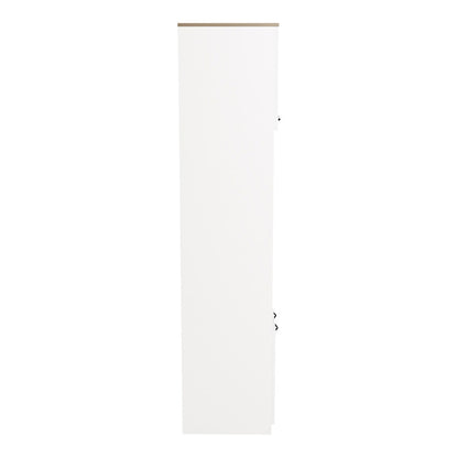 Ντουλάπα κουζίνας Rowan pakoworld σε λευκή-sonoma απόχρωση 60x42x182εκ - Hippiehome.gr