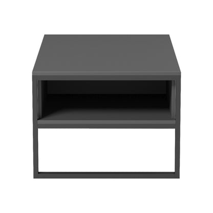 Τραπέζι σαλονιού Bendon pakoworld σε ανθρακί-μαύρη απόχρωση 100x60x44.5εκ - Hippiehome.gr