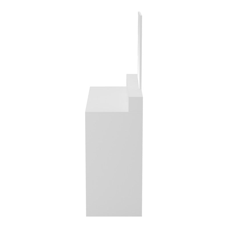Τουαλέτα κρεβατοκάμαρας Frentsel pakoworld με καθρέπτη σε λευκή απόχρωση 100x40x140εκ - Hippiehome.gr