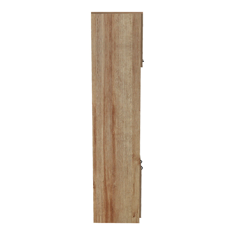 Ντουλάπα κουζίνας Rowan pakoworld σε ανθρακί-oak απόχρωση 60x42x182εκ - Hippiehome.gr