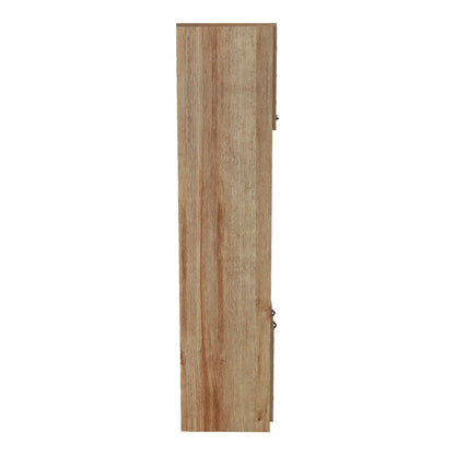 Ντουλάπα κουζίνας Rowan pakoworld σε ανθρακί-oak απόχρωση 60x42x182εκ - Hippiehome.gr