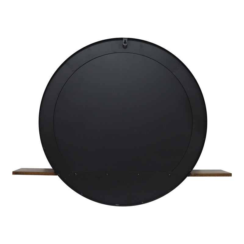 Καθρέπτης με ράφι Salmin pakoworld μέταλλο σε μαύρη απόχρωση 80x10x60εκ - Hippiehome.gr