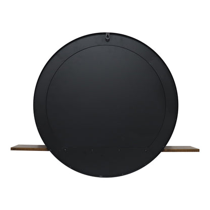 Καθρέπτης με ράφι Salmin pakoworld μέταλλο σε μαύρη απόχρωση 80x10x60εκ - Hippiehome.gr