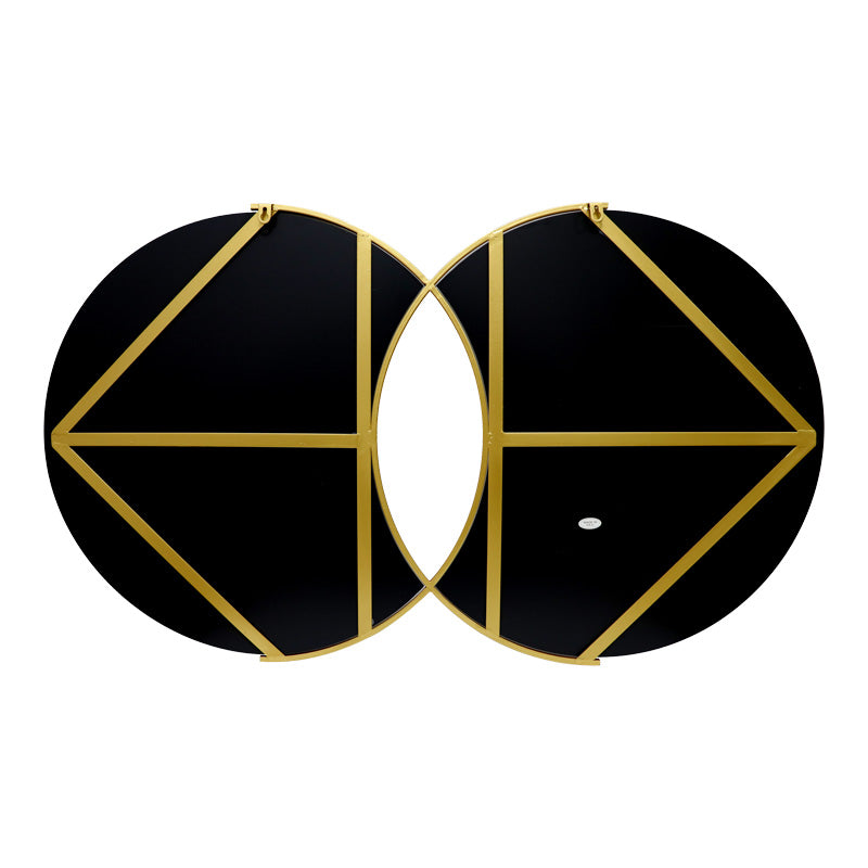 Καθρέπτης διπλός Miryata pakoworld μέταλλο σε χρυσή απόχρωση 105x3x60εκ - Hippiehome.gr