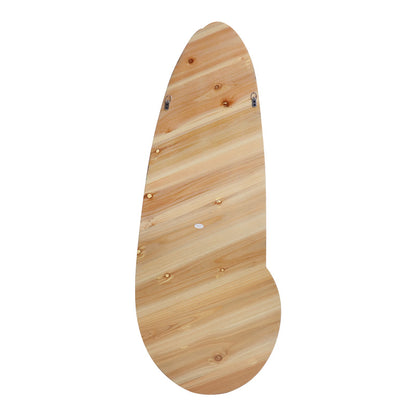 Καθρέπτης οβάλ Marly pakoworld mdf σε φυσική απόχρωση 50.5x4x127εκ - Hippiehome.gr