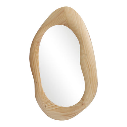 Καθρέπτης οβάλ Enola pakoworld mdf σε φυσική απόχρωση 54x2.5x80εκ - Hippiehome.gr