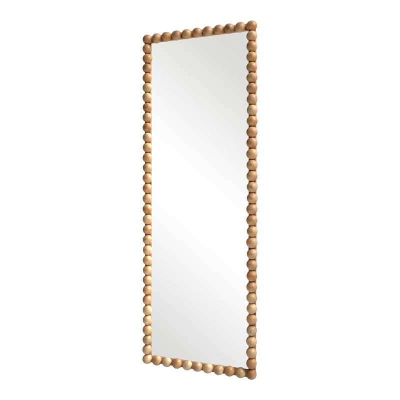 Καθρέπτης Ledalo pakoworld ξύλο σε φυσική απόχρωση 45x4.5x130εκ - Hippiehome.gr