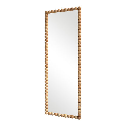 Καθρέπτης Ledalo pakoworld ξύλο σε φυσική απόχρωση 45x4.5x130εκ - Hippiehome.gr