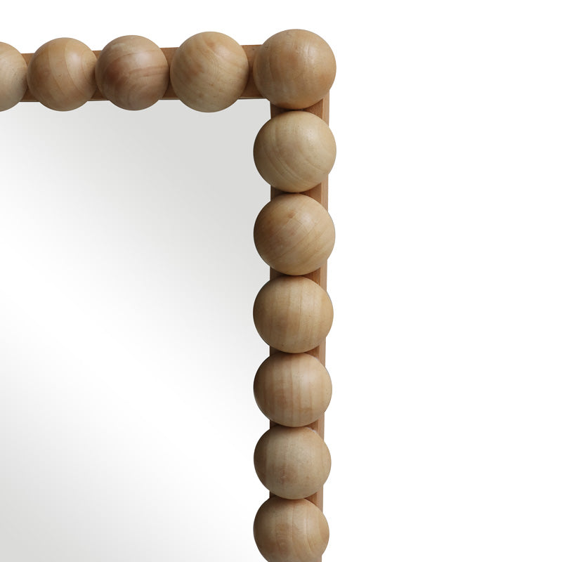 Καθρέπτης Ledalo pakoworld ξύλο σε φυσική απόχρωση 45x4.5x130εκ - Hippiehome.gr