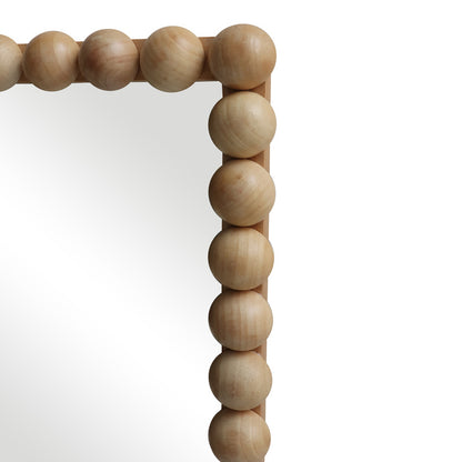 Καθρέπτης Ledalo pakoworld ξύλο σε φυσική απόχρωση 45x4.5x130εκ - Hippiehome.gr