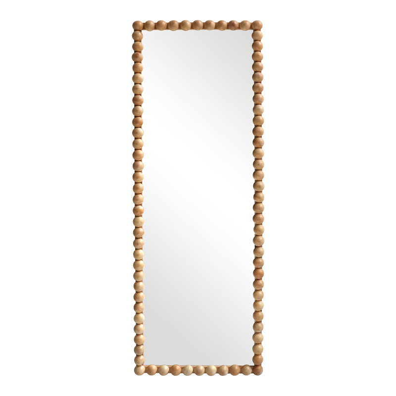 Καθρέπτης Ledalo pakoworld ξύλο σε φυσική απόχρωση 45x4.5x130εκ - Hippiehome.gr
