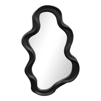 Καθρέπτης Liquid pakoworld pp σε μαύρη απόχρωση 26x2.7x39εκ - Hippiehome.gr