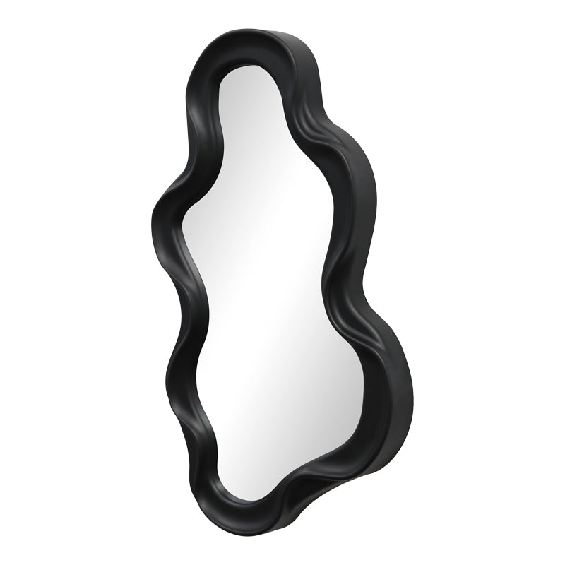 Καθρέπτης Liquid pakoworld pp σε μαύρη απόχρωση 26x2.7x39εκ - Hippiehome.gr