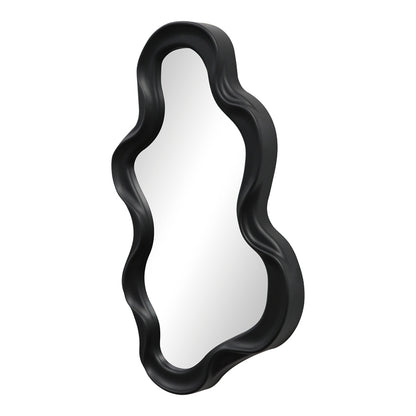 Καθρέπτης Liquid pakoworld pp σε μαύρη απόχρωση 26x2.7x39εκ - Hippiehome.gr