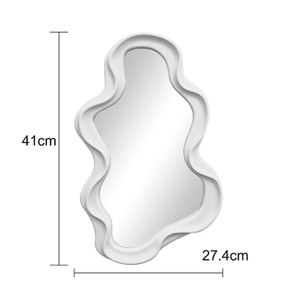 Καθρέπτης Liquid pakoworld pp σε λευκή απόχρωση 26x2.7x39εκ - Hippiehome.gr