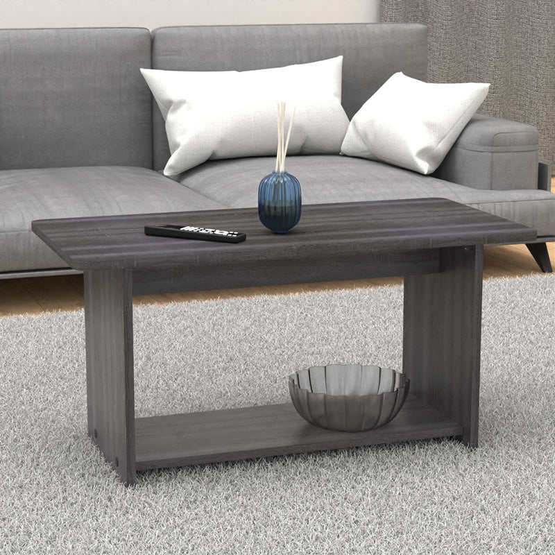 Τραπέζι Kumba pakoworld σε ανθρακί-wenge απόχρωση 80x40x42εκ - Hippiehome.gr