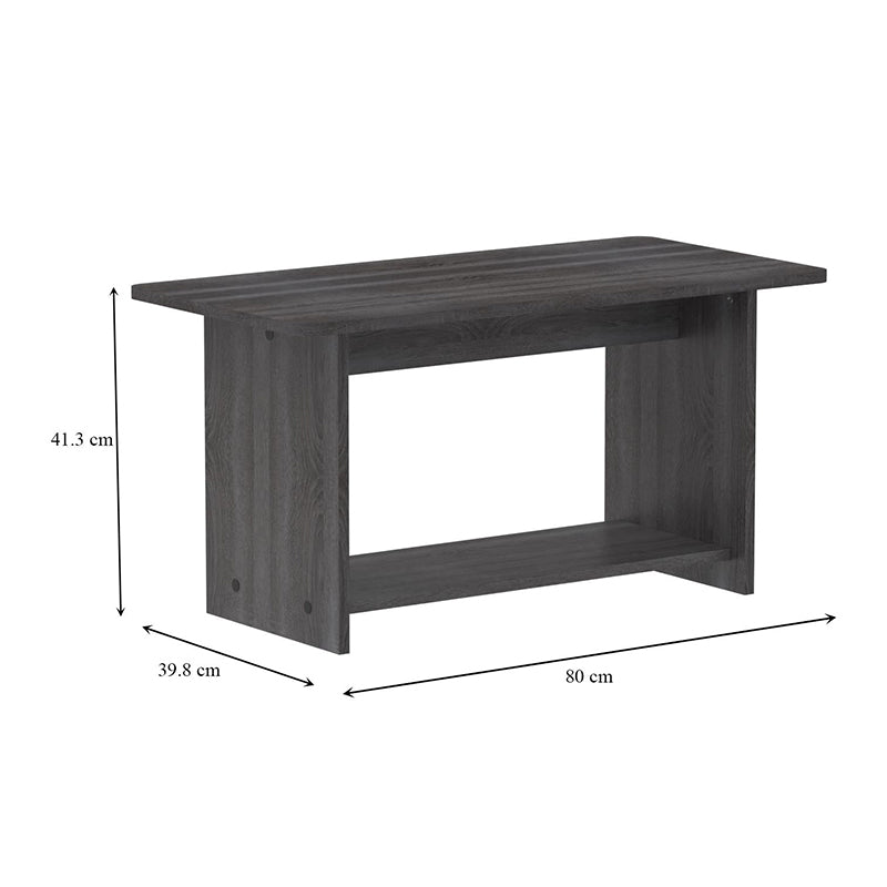 Τραπέζι Kumba pakoworld σε ανθρακί-wenge απόχρωση 80x40x42εκ - Hippiehome.gr