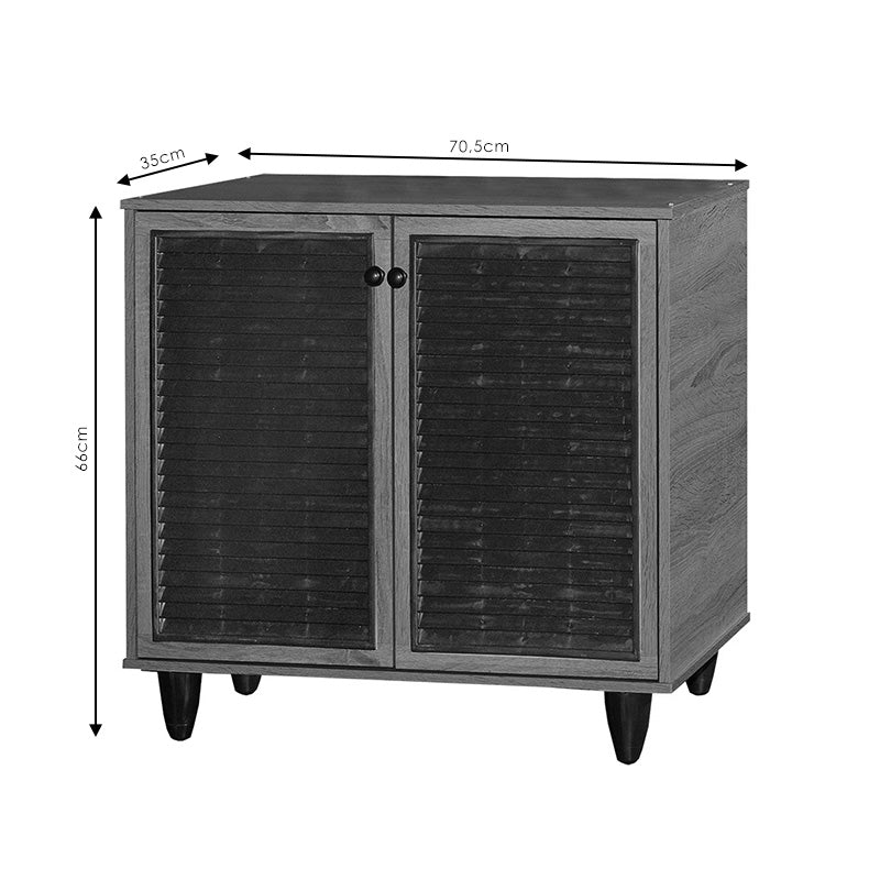 Παπουτσοθήκη-ντουλάπι Ronan pakoworld χρώμα wenge 70.5x35x66εκ - Hippiehome.gr