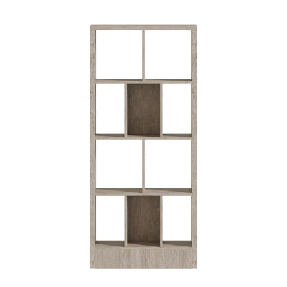 Βιβλιοθήκη Dividre pakoworld sonoma oak μελαμίνης 80x30x181εκ - Hippie Home 