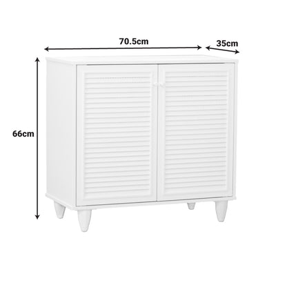 Παπουτσοθήκη-ντουλάπι Ronan pakoworld σε λευκή απόχρωση 70.5x35x66εκ - Hippiehome.gr