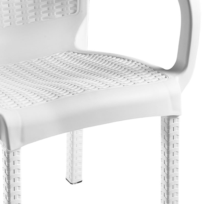 Πολυθρόνα Festive pakoworld PP λευκό - Hippiehome.gr