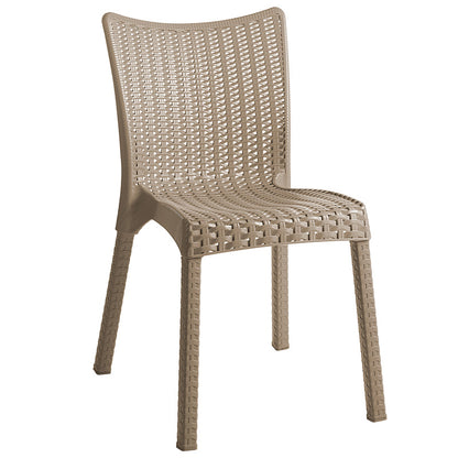 Τραπεζαρία Explore-Confident pakoworld σετ 7τεμ PP cappuccino 150x90x73,5εκ - Hippiehome.gr