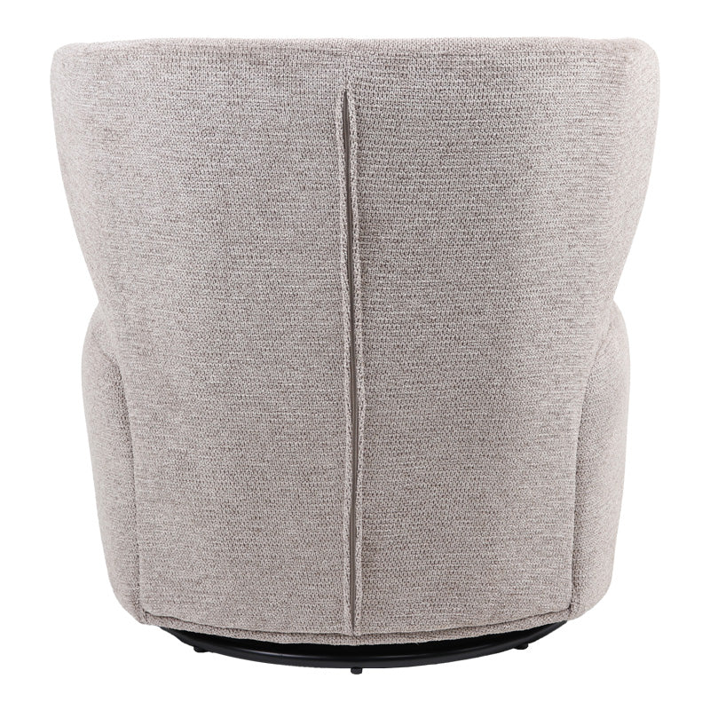 Πολυθρόνα Marelia pakoworld περιστρεφόμενη μπεζ ύφασμα 73x76x76εκ - Hippiehome.gr