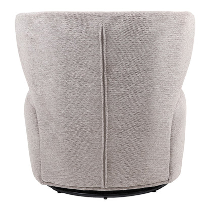 Πολυθρόνα Marelia pakoworld περιστρεφόμενη μπεζ ύφασμα 73x76x76εκ - Hippiehome.gr