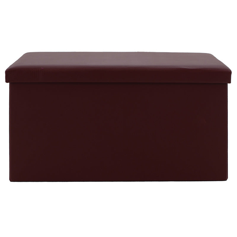 Σκαμπό-μπαούλο Cooperation pakoworld pu σκούρο καφέ 76x38x38εκ - Hippiehome.gr
