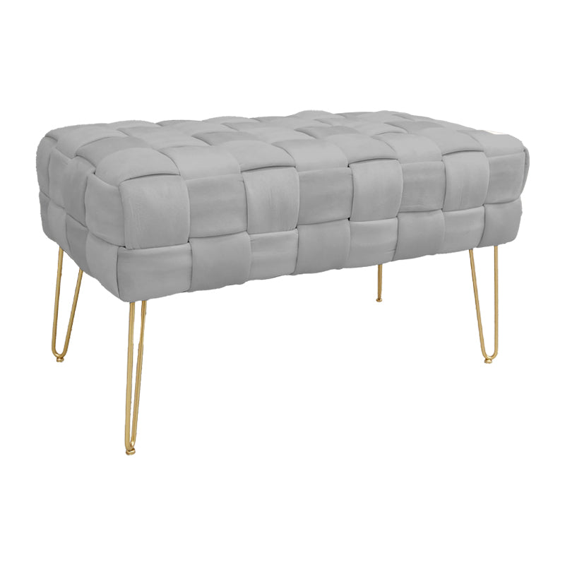 Σκαμπό Wenzo pakoworld γκρι βελούδο 82x43x46εκ - Hippiehome.gr