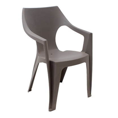 Πολυθρόνα πολυπροπυλενίου Dante χρώμα cappuccino 57x55x79εκ. - Hippiehome.gr