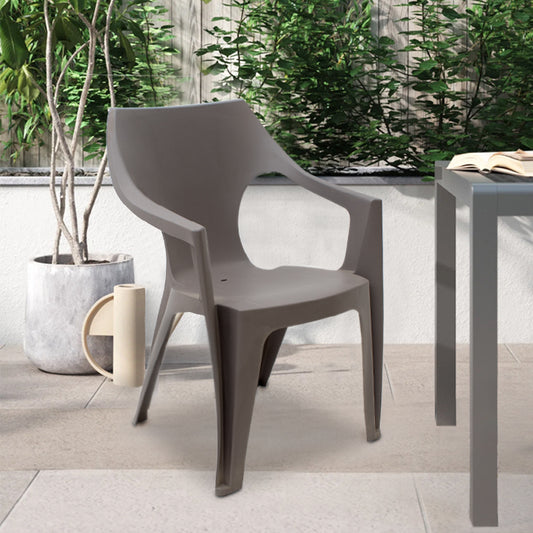 Πολυθρόνα πολυπροπυλενίου Dante χρώμα cappuccino 57x55x79εκ. - Hippiehome.gr