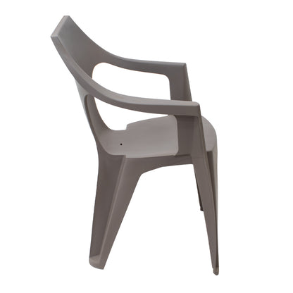 Πολυθρόνα πολυπροπυλενίου Dante χρώμα cappuccino 57x55x79εκ. - Hippiehome.gr