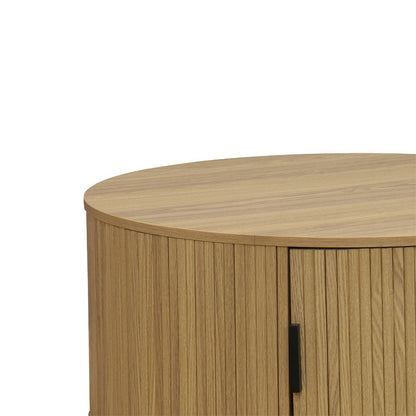 Τραπέζι σαλονιού Scandi pakoworld MDF σε φυσική απόχρωση Φ80x35.5εκ - Hippiehome.gr