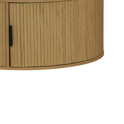 Τραπέζι σαλονιού Scandi pakoworld MDF σε φυσική απόχρωση Φ80x35.5εκ - Hippiehome.gr