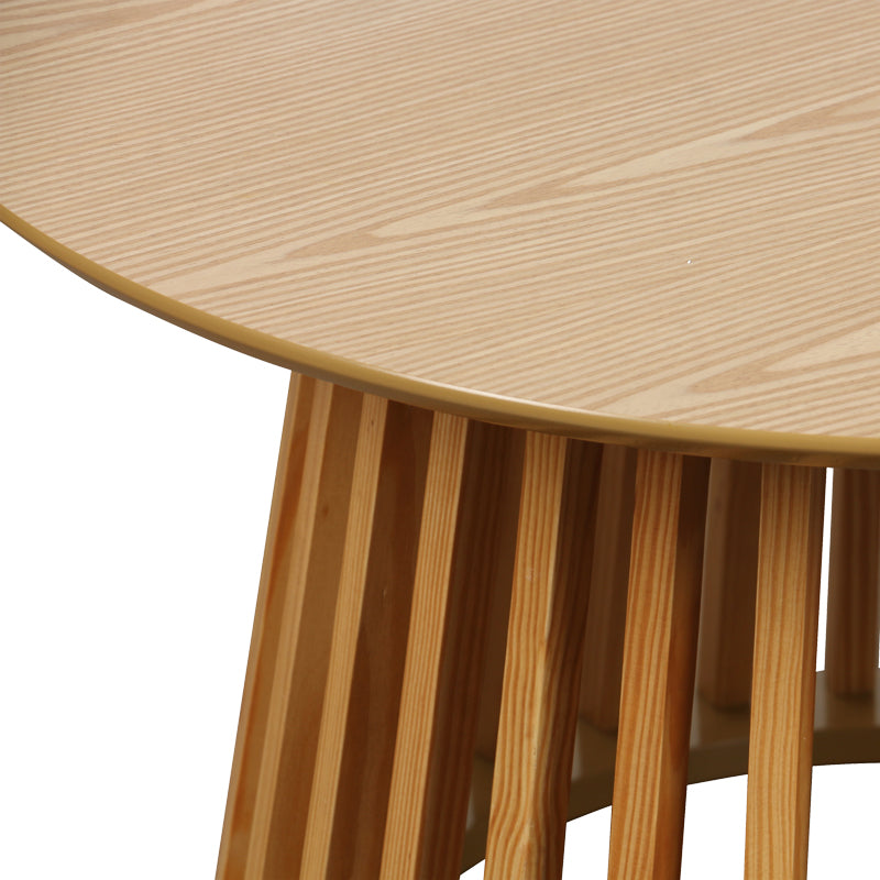 Τραπέζι σαλονιού Domonic pakoworld mdf/pw σε φυσική απόχρωση Φ80x45εκ - Hippiehome.gr