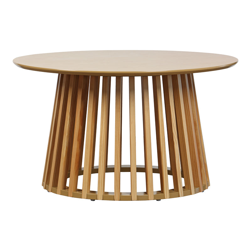 Τραπέζι σαλονιού Domonic pakoworld mdf/pw σε φυσική απόχρωση Φ80x45εκ - Hippiehome.gr