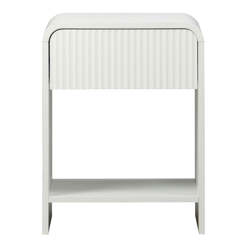 Κομοδίνο Lemperto pakoworld MDF σε λευκή απόχρωση 40x40x53εκ - Hippiehome.gr