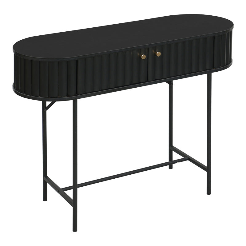 Κονσόλα Zakro pakoworld MDF-μέταλλο σε μαύρη απόχρωση 100x35x75εκ - Hippiehome.gr