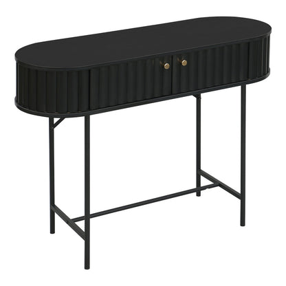 Κονσόλα Zakro pakoworld MDF-μέταλλο σε μαύρη απόχρωση 100x35x75εκ - Hippiehome.gr