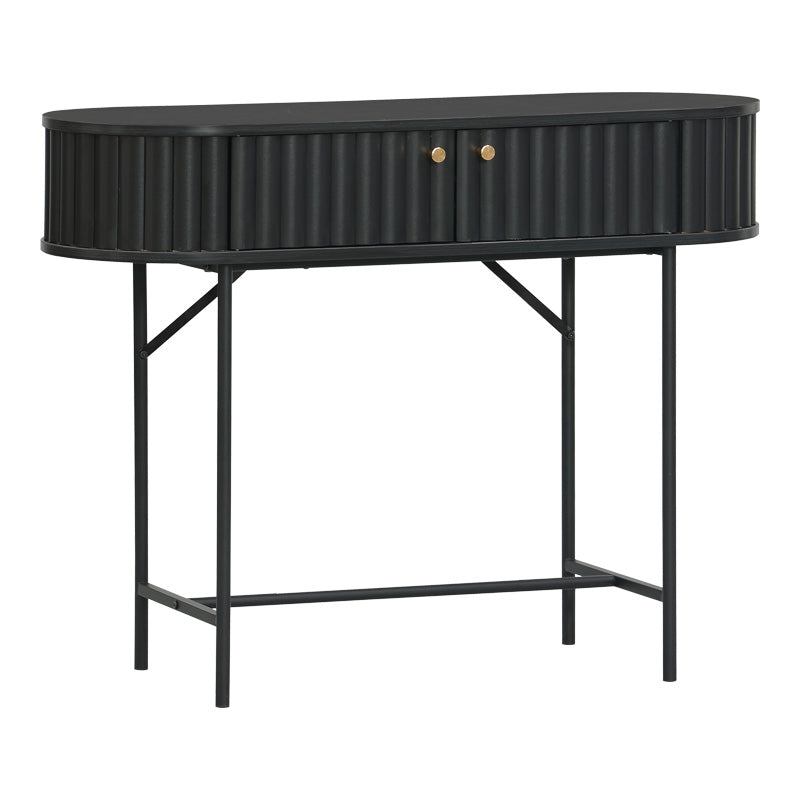 Κονσόλα Zakro pakoworld MDF-μέταλλο σε μαύρη απόχρωση 100x35x75εκ - Hippiehome.gr