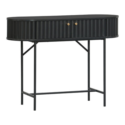 Κονσόλα Zakro pakoworld MDF-μέταλλο σε μαύρη απόχρωση 100x35x75εκ - Hippiehome.gr