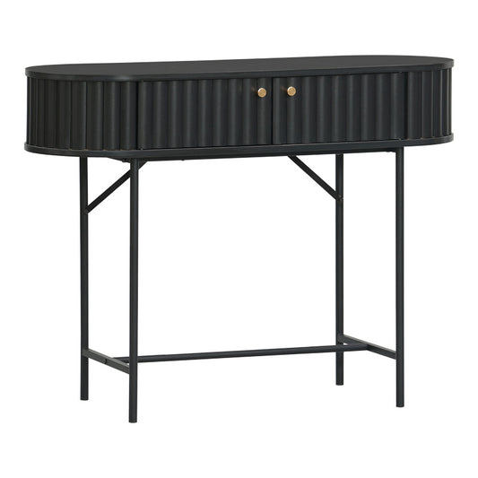 Κονσόλα Zakro pakoworld MDF-μέταλλο σε μαύρη απόχρωση 100x35x75εκ - Hippiehome.gr