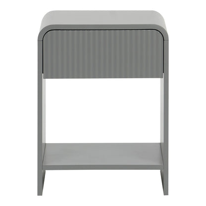 Κομοδίνο Lemperto pakoworld MDF σε γκρι απόχρωση 40x40x53εκ - Hippiehome.gr