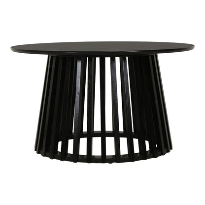 Τραπέζι σαλονιού Domonic pakoworld mdf σε μαύρη απόχρωση Φ80x45εκ - Hippiehome.gr