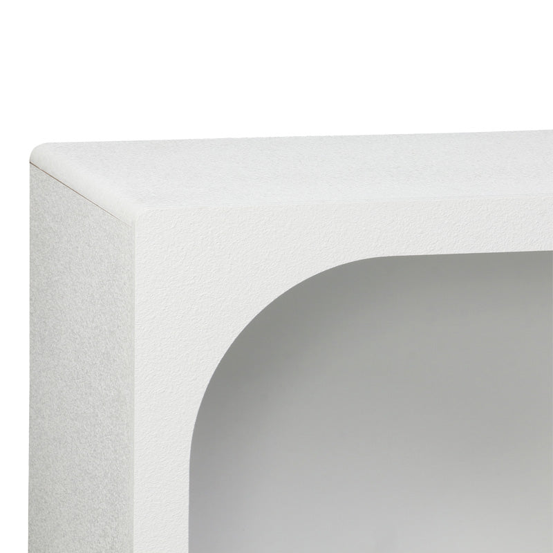 Μπουφές Emersi pakoworld με ράφια mdf σε λευκή απόχρωση 164x34x76εκ - Hippiehome.gr
