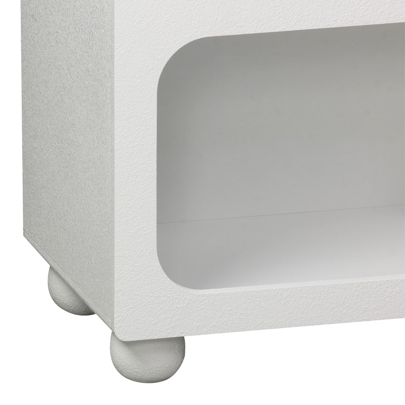 Μπουφές Emersi pakoworld με ράφια mdf σε λευκή απόχρωση 164x34x76εκ - Hippiehome.gr