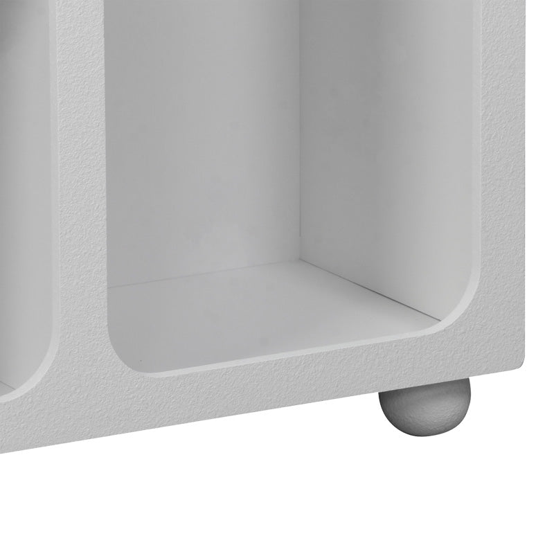 Μπουφές Emersi pakoworld με ράφια mdf σε λευκή απόχρωση 164x34x76εκ - Hippiehome.gr