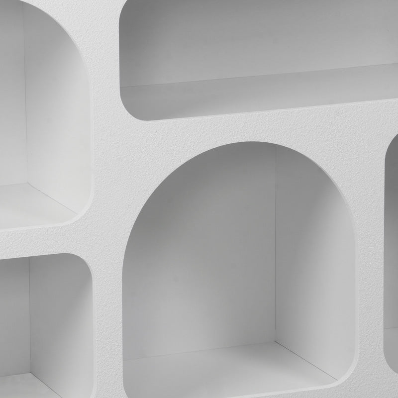Μπουφές Emersi pakoworld με ράφια mdf σε λευκή απόχρωση 164x34x76εκ - Hippiehome.gr