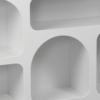 Μπουφές Emersi pakoworld με ράφια mdf σε λευκή απόχρωση 164x34x76εκ - Hippiehome.gr